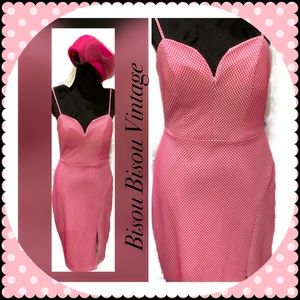 Bisou Bisou Vintage Pink pencil dress